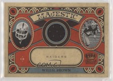 2010 Panini Crown Royale Majestic Materials 59/299 Willie Brown #37 HOF a8r