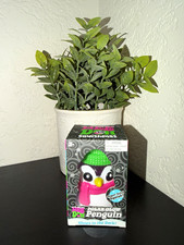 Nee Doh Squishmas Polar Glow Penguin Glows in the Dark Squeeze Toy, 3-4
