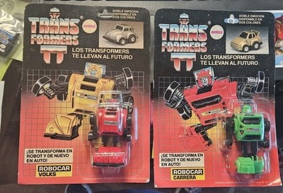 G1 Transformers Antex Volks RED Bumblebee Green Carrera Cliffjump ARGENTINA MOC