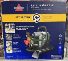 BISSELL Little Green Pet Pro (3908) - Portable Carpet and Upholstery Cleaner NEW