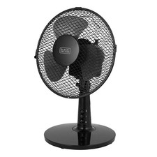 BLACK+DECKER BXFD52003GB Desk Fan with 2 Speeds, Rotary Oscillation, 9”, 20W