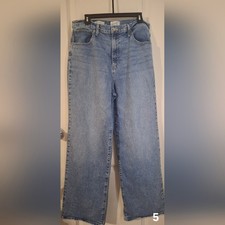 Universal Thread High Rise Wide Leg Classic Blue Women's Jeans Sz 14 Boho