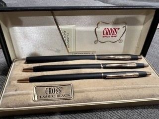 Cross Classic Black Pen/pencil Set 2514 And 2501