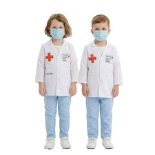 Kids Doctor Costume Doctor Role Play Halloween Doctor Uniform Outfit Kit