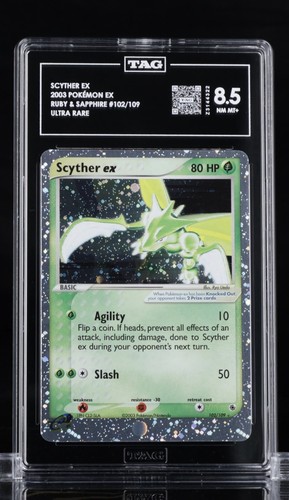 Scyther ex graded TAG 8.5 for sale on eBay