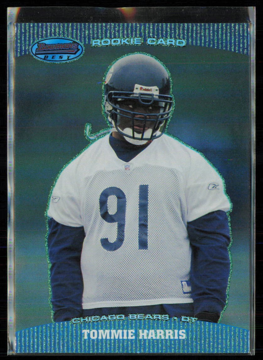 2004 Bowman's Best Tommie Harris Green #/499 #98 RC