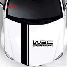 Car Hood Stripe Sticker Vinyl Decal Custom Auto Body Racing Stripe Decoration