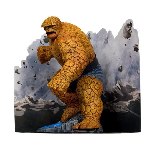 Figura posada con escena Marvel Wave 4 The Thing Fantastic Four #642 escala 1:10 Foto 4 de 4