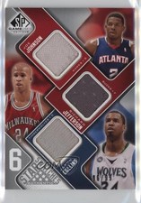 2009-10 SP Game Used 6 Star Swatches 96/99 Joe Johnson Richard Jefferson 12hl