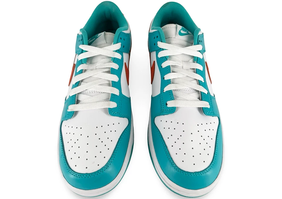 Talla 10.5 - Nike Dunk Low Miami Dolphins DV0833-102 Usado Foto 3 de 4