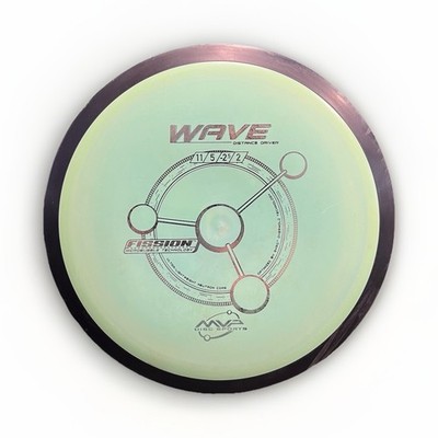 MVP Disc Sports Fission Wave Distance Driver Disc Golf Disc 167g Green/Black