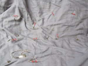 Lot of Four Vintage Wire Perch Rigs
