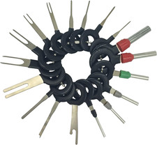Auto Terminals Removal Key Tool Electrical Wiring Connector Release Pin 18 Piece