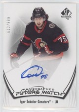 2021-22 SP Authentic Auto Future Watch 612/999 Egor Sokolov #178 Auto 0u6f