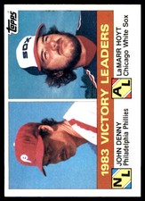 1983 Victory Leaders (John Denny / LaMarr Hoyt) LL 1984 Topps #135 MLB READ