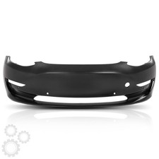 For 2017-2023 2021 Tesla Model 3 Front Bumper Cover+Grille Set With Radar Holes