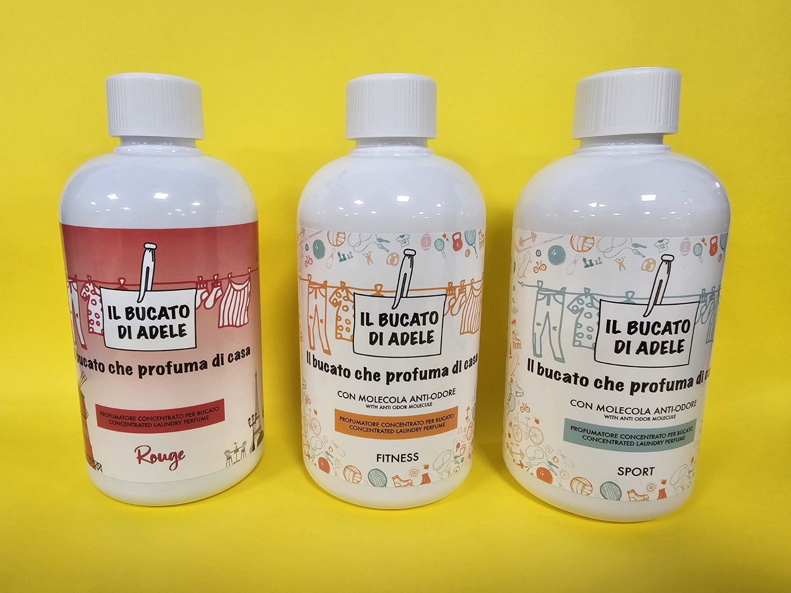 Il Bucato di Adele Profumo Lavatrice Concentrato Kit 3 Pezzi 500ml