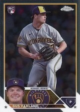 Gus Varland 2023 Topps Chrome Update #USC173 RC Milwaukee Brewers
