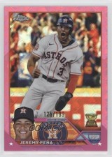 2023 Topps Chrome Logofractor Edition Pink Refractor /199 Jeremy Pena Peña 0nr3