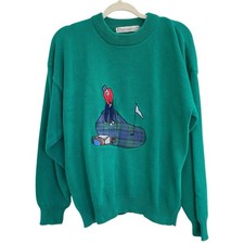 100 Cotton Green John Ashford Gold Sweater