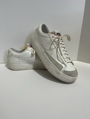 Nike Blazer 77 women's 7 low platform leather sneakers 156