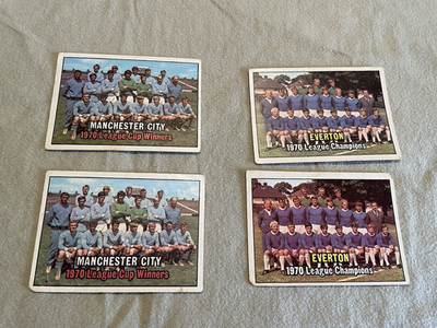 A & BC gum Footballer 2 MARKED OFF  2 Unmarked check list 1970 2ND SERIES