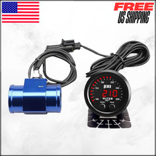 Universal 52mm Digital Water Temperature Gauge Alarm W/ 1/8 NPT Sensor 100-300F
