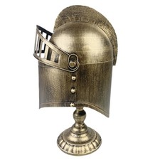 Antike Metall Helm Figur Tischdeko f&uuml;r historische Replik Sammler
