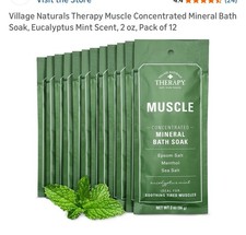 Village Naturals Therapy 12 Pack. Sore Muscle  Ache Relief. New