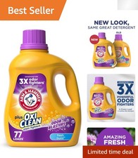 Plus OxiClean Fresh Burst Liquid Detergent - 100.5 Fl Oz, 77 Loads Odor Fighter 0.18 per gallon