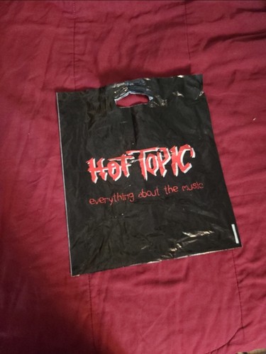 Vintage 2000s Hot Topic Everything About The Music Retail Bag 14x16