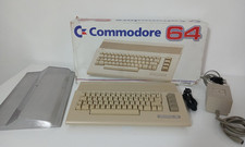 Computer Commodore 64 con Scatola Alimentatore e Copri Tastiera Vintage