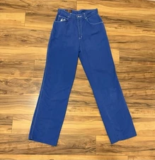 Vintage Le Landlubber Jeans Chinos Light Blue Sailor Pants 11 (25x30) High Rise