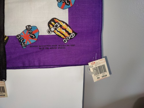 3 Vintage Teenage Mutant Ninja Turtles Bandanas with Tags -Read - Picture 2 of 15