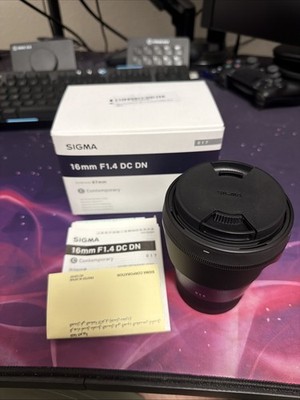 SIGMA 16mm f/1.4 DC DN Contemporary Wide Angle Lens for Sony E-Mount 67mm