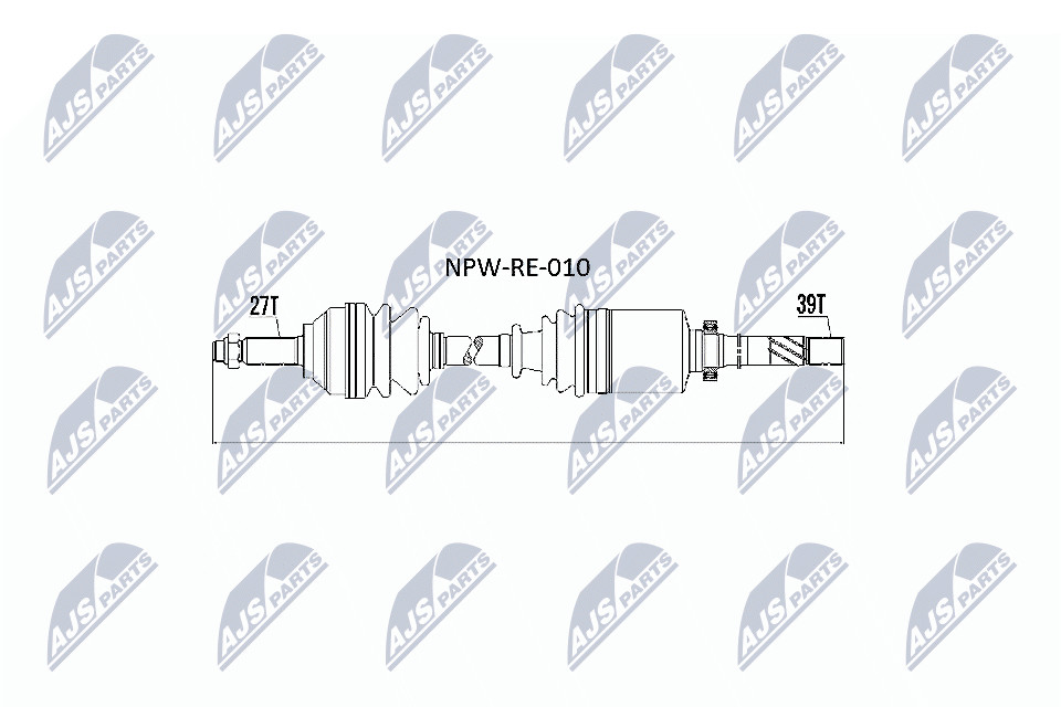 DRIVE SHAFT NPW-RE-010 FOR RENAULT TRAFIC/II/Platform/Chassis/Van/Bus OPEL - Image 5