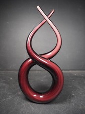 Murano ? Purple Glass Sculpture Swirl  Love Knot ?