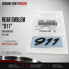 Genuine Porsche 911 991 Rear Emblem 911 In Matte Black 99155923103