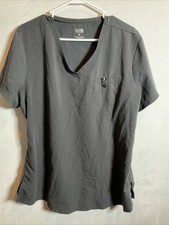 Koi Next Gen Medical Scrub Top Shirt Women's Size XL Heather grey