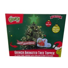 Mr Christmas Grinch Animated Tree Topper Lit ...