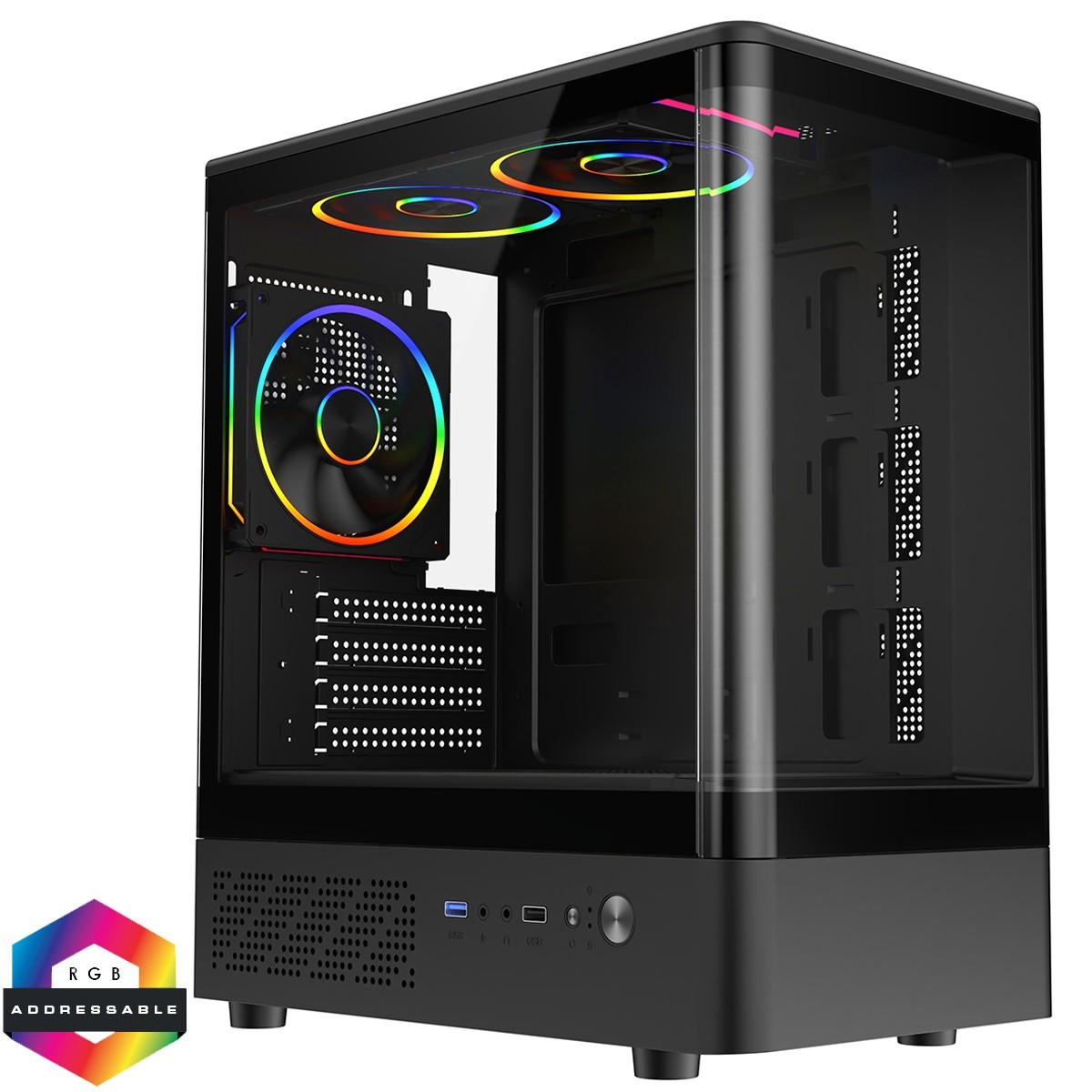 AMD 9600 Quad Core 16GB DDR4 120GB SSD  Gaming PC Computer Windows 10 Seven RGB