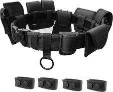 10 in 1 Duty Belt Rig Police Molded Pouches Kit Tactical Utility Security Guard