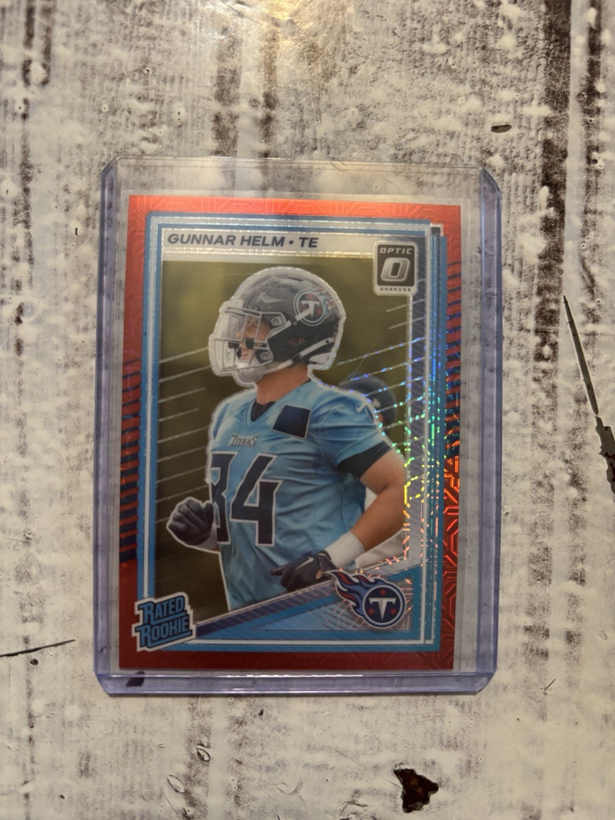 2025 Panini Donruss Optic RATED ROOKIE RED MOJO Gunnar Helm #294