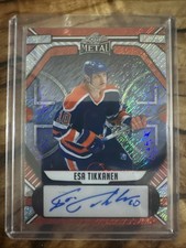 2025 Leaf Metal Hockey Esa Tikkanen Auto Orange Shimmer 3/6 #BA-ET1