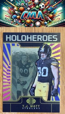2024 Panini Illusions #4 T.J. Watt HoloHeroes Gold #/10