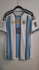 adidas Argentina Lionel Messi #10 FIFA World Cup 2022 Patch Jersey Men's 