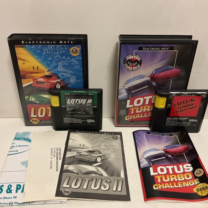 Lotus Turbo Challenge & Lotus II Sega Mega Drive - Free Post