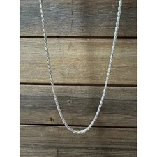 22" ~ 925 Sterling Silver Solid Rope Chain - 3mm