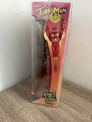 Tiger Electronics 80-618 1996 13 1/2in Talking Turbo Man Action