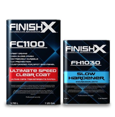 FinishX Ultimate Speed Clear Coat (FC1100 - 1 GL) w/ Slow Activator 4:1 Kit